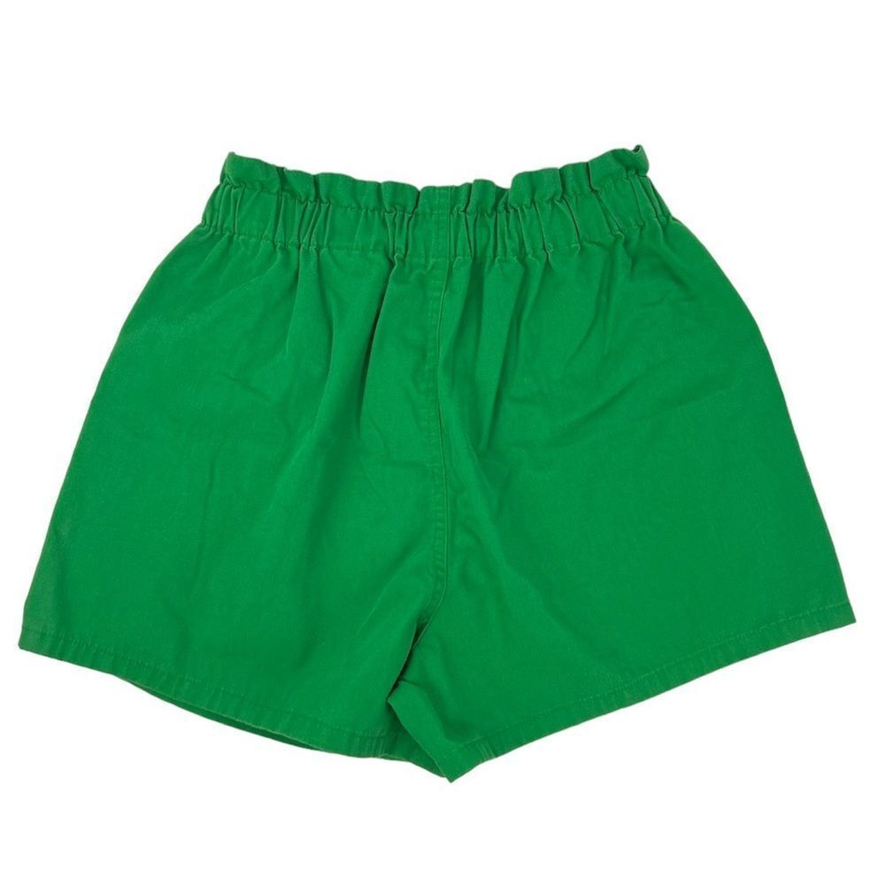 Urban Outfitters Kelly Green Paper Bag Shorts Elastic Waist Size Small - Picture 2 of 9